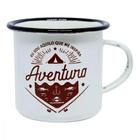 Caneca Esmaltada 250 Ml Bege Pesca e Aventura Guepardo