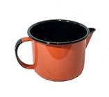 Caneca esmaltada c/bico 1 litro - Laranja