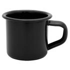 Caneca Esmaltada Mimo Style em Ferro Fundido Preto 90 ml