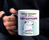 Caneca Exclusiva de uma Capricorniana - Signos Flork CAPRICÓRNIO - Est. Illustracin Zodíaco ZLprint