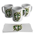 Caneca Fé Escudo E Espada Esperança Brasil Melhor 325ml