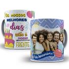 Caneca feliz aniversário com foto personalizada presente