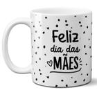 Caneca feliz dia das mães corações presente mamãe - Mago das Camisas