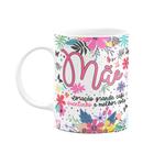 Caneca Floral Família - Mãe - Coração grande, café quentinho - JPS INFO