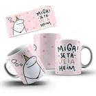 Caneca Flork aniversario Miga se ta veia hem