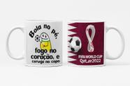 Caneca Flork Bola no Pé,Fogo no Coração e Cerveja Modelo 2 - Like Geek