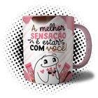 Caneca Flork Chocolate A Melhor Sensação é Estar Com Você - Presente para Namorada - Persomax