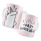 Caneca Flork E Vaca faz aniversário