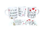 Caneca meme flork te amo do tamanho da dificuldade - Artgeek