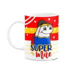 Caneca Flork Mães - Super Mãe maravilha - Branca