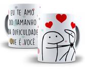 Caneca meme boneco palito te amo do tamanho da dificuldade - Artgeek -  Caneca Térmica - Magazine Luiza