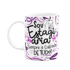 Caneca Flork Profissões - Sou estagiária