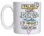 Caneca Frases Religiosas de Porcelana 325 ML Para Presente