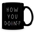 Caneca Friends How You Doin Black Caneca Porcelana 325 Ml Presente Divertido Série Friends