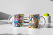 Caneca gato cheshire (gato alice no país das maravilhas)