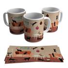 Caneca Gatos Criador Gato Dono Pet Veterinário 325ml