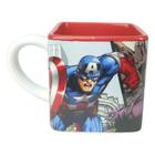 Caneca Geek Avengers Coleção Quadrada Hulk Homem de Ferro