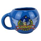 Caneca Geek Decorativa Porcelana Redonda Sonic Café Chá