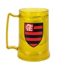 Caneca Gel Isolante Térmico Amarelo 400ml - Flamengo - Mileno