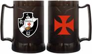 Caneca Gel Peça Fumê 400ml Escudo e Cruz de Malta - Vasco