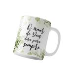 Caneca Gospel O Amor de Deus Dura Para Sempre Personalizada