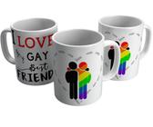 Caneca i love my gay best friend melhor amigo gay presente