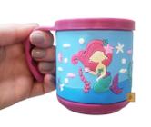 Caneca Infantil Emborrachada 200ml Detalhes em Alto Relevo Escola Lembrancinha Copo