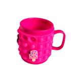 Caneca Infantil Pop it Com botons Colorido e Divertido 330ml