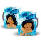 Caneca Jasmine Aladdin Com Café Sem Café Personalizada