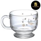 Caneca Jumbo Honey em Vidro Linha Bee Happy 500ml Hauskraft