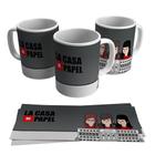 Caneca La Casa Papel Caricatura Personagem 325ml