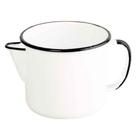 Caneca Leiteira Fervedor Esmaltado Branco No 12 EWEL