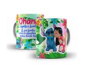 Caneca Lilo Stitch Ohana quer dizer família - Jlssublimação