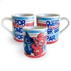 Caneca Lilo Stitch Presente mimo Namorados casal Porcelana Mega Oferta