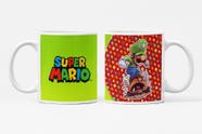 Caneca Super Mário Bros e luigi - Esmaga Tartaruga - Cerâmica