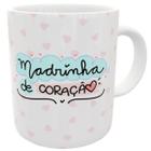 Caneca madrinha de coração presente corações pronta entrega