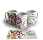 Caneca Mãe ou Dia das Mães - Floral: CNC001 0645