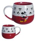 Caneca Maggie Mickey Mouse Em Cerâmica 400ml Cor Vermelho - zona criativa