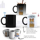 Caneca Mágica Divertida Cachorro Shiba Com Café Sem Café Cerâmica