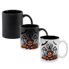 Caneca Mágica Fosca Interna Preta Muda de Cor 325ml CACHORRO DOG HALLOWEEN 36