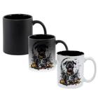 Caneca Mágica Fosca Interna Preta Muda de Cor 325ml CACHORRO DOG HALLOWEEN DIA DAS BRUXAS 14