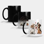 Caneca Mágica Fosca Muda de Cor 325ml CACHORRO NAMORADOS AMOR LOVE DOG 3