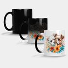 Caneca Mágica Fosca Muda de Cor 325ml CACHORRO NAMORADOS AMOR LOVE DOG 48