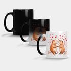 Caneca Mágica Fosca Muda de Cor 325ml CAPIVARA APAIXONADA NAMORADOS 2