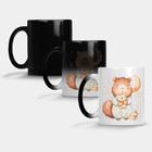 Caneca Mágica Fosca Muda de Cor 325ml CAPIVARA BEBE PIJAMA SONO 3