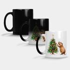 Caneca Mágica Fosca Muda de Cor 325ml CAPIVARA NATAL ARVORE 4