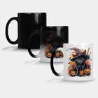 Caneca Mágica Fosca Muda de Cor 325ml GATO HALLOWEEN ABOBORA 95