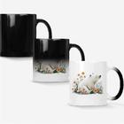 Caneca Mágica Fosca Muda de Cor 325ml URSO POLAR FLORES FOFO