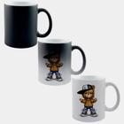 Caneca Mágica Fosca Muda de Cor 325ml URSO TEDDY ESTILO HIPHOP SNEAKER