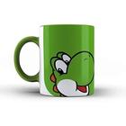 Caneca Mario Bros - Yoshi xicara cafe personalizada presente amigo amiga dia dos pais mães